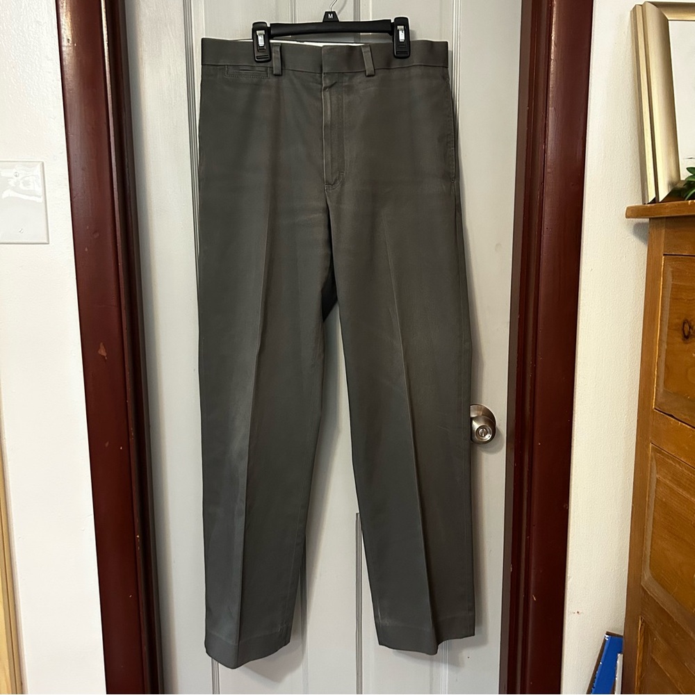 L.L. Bean Classic Men's Gray Pants 100% Cotton Pockets Size 31